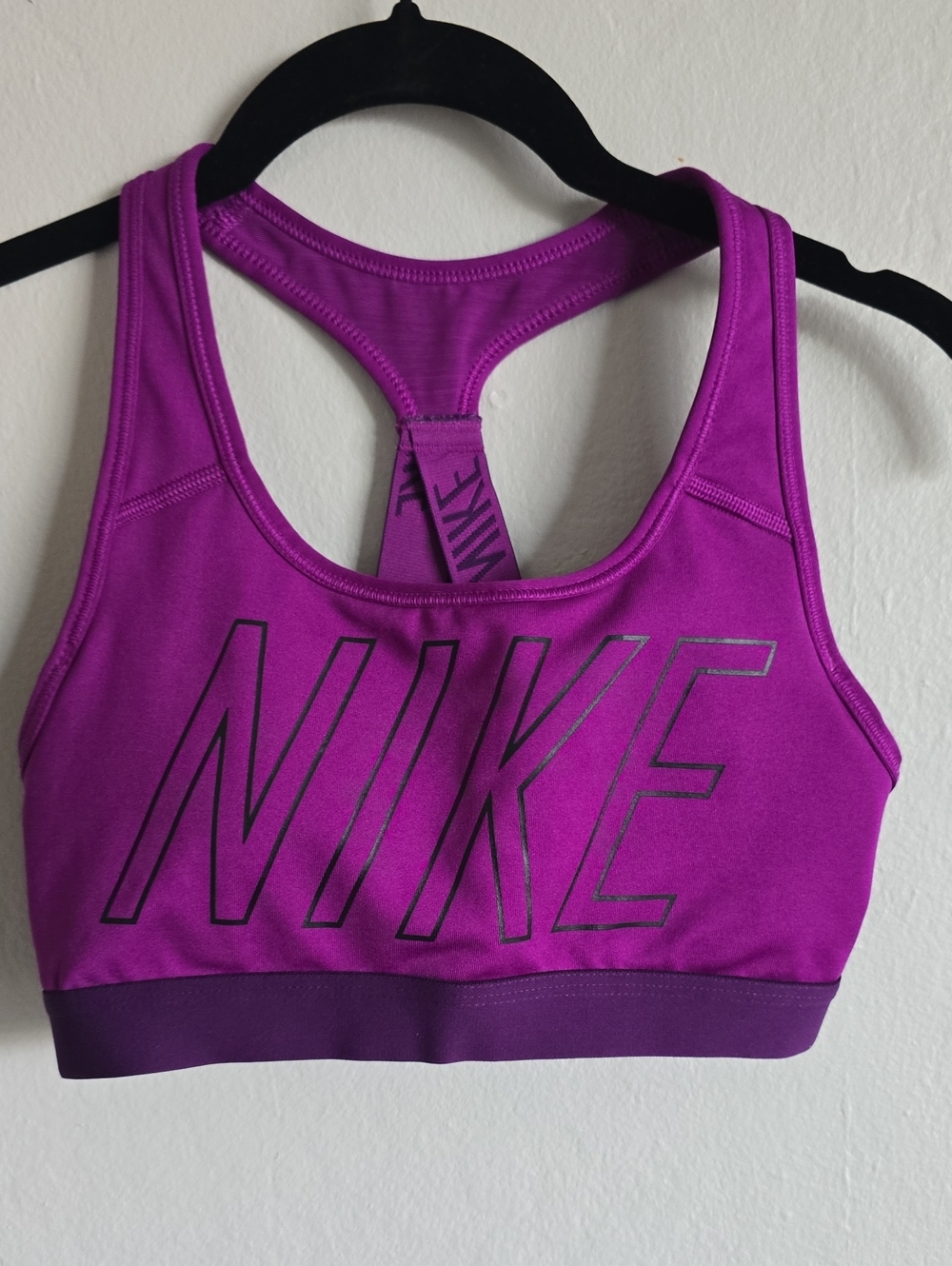 Nike Women’s Bright Purple Racerback Sports Bra